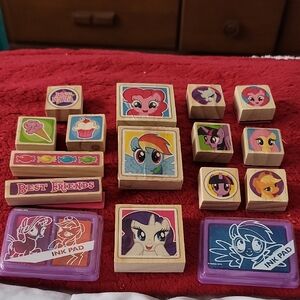 My Little Pony stamps and ink pads, Lot Of 16.